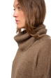 Baby Alpaca dames kasjmier pullover met kol tanis naturel l